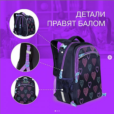 Рюкзак школьный GRIZZLY RG-064-11 /1 blue