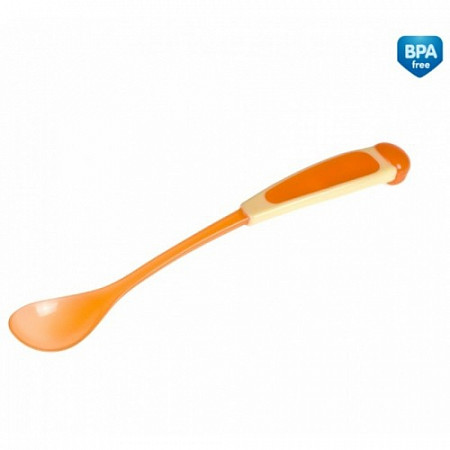 Ложка Canpol babies Для кормления с длинной ручкой 5м+ 56/582 Orange