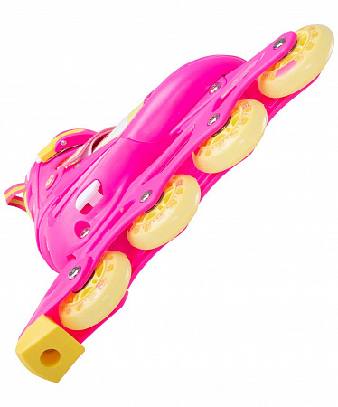 Роликовые коньки раздвижные Ridex Wing pink