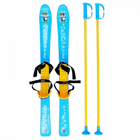 Лыжи детские RT с палками и креплениями Т3350 blue