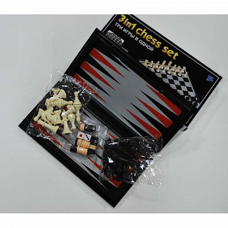 Шахматы 3 в 1 Zez Sport 38810-N (магнитные)