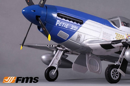 Радиоуправляемый самолёт FMS P-51D Mustang P2 1400MM FMS008P