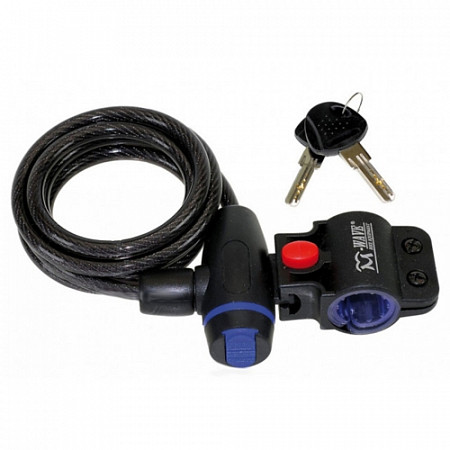 Замок велосипедный M-Wave 15 х 1800 мм 5-233836