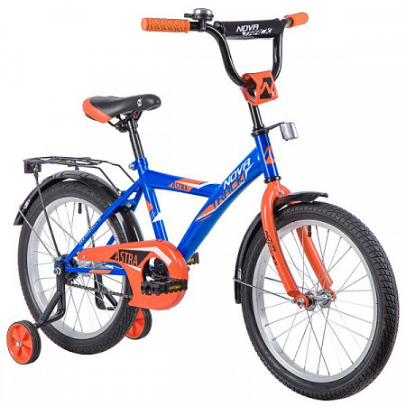 На картинке изображен Велосипед Novatrack Astra 18" (2019) Blue/Orange 183ASTRA.BL9 Велосипед Novatrack Astra 18" (2019) Blue/Orange 183ASTRA.BL9