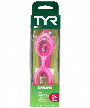 Очки для плавания детские TYR Kids Swimple LGSW/152 pink