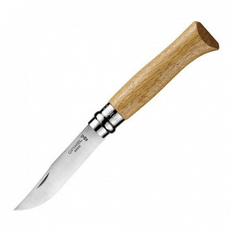 На картинке изображен Нож Opinel №8 дубовая рукоять 2021 Нож Opinel №8 дубовая рукоять 2021