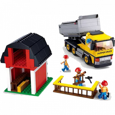 На картинке изображен Конструктор Sluban Самосвал M38-B0552 Конструктор Sluban Самосвал M38-B0552