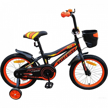 Велосипед Favorit Biker 14" (2019) Black/Orange BIK-14OR