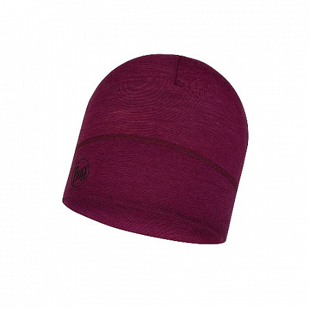 Шапка Buff Lightweight Merino Wool Hat Solid Purple Raspberry