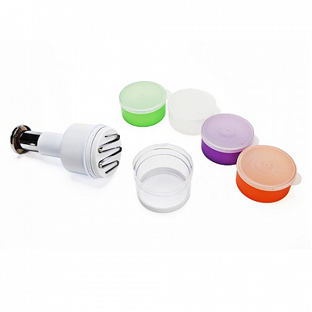 На картинке изображен Измельчитель механический с 4-мя контейнерами Bradex Ударный плюс TD 0123 Измельчитель механический с 4-мя контейнерами Bradex Ударный плюс TD 0123