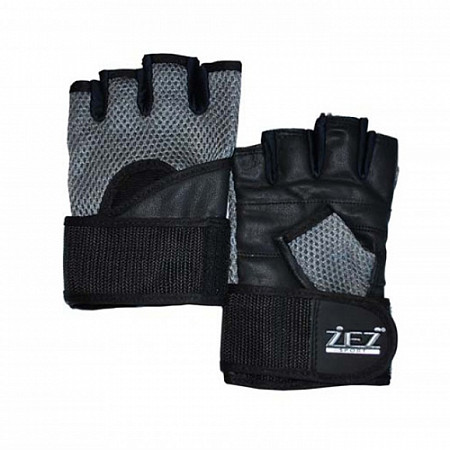 Перчатки атлетические Zez Sport GYM-L-B Black