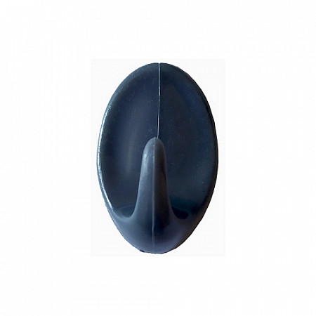 Крючок-вешалка Gardenplast самоклеющийся, однорожковый, 5 шт graphite 27004