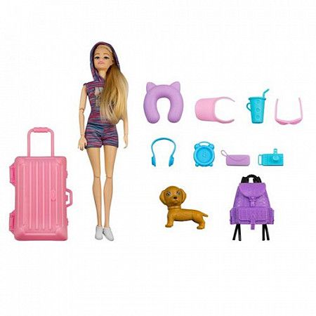 Игровой набор Qunxing Toys "Кукла  с питомцем и аксессуарами" в ассортименте KQ152