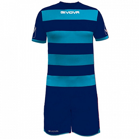 На картинке изображен Футбольная форма Givova Rugby KITC42B blue/bluish Футбольная форма Givova Rugby KITC42B blue/bluish