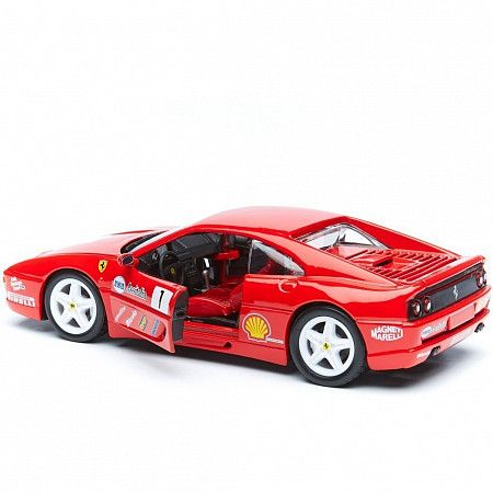 На картинке изображен Машинка Bburago 1:24 Ferrari F355 Challenge (18-26306) red Машинка Bburago 1:24 Ferrari F355 Challenge (18-26306) red