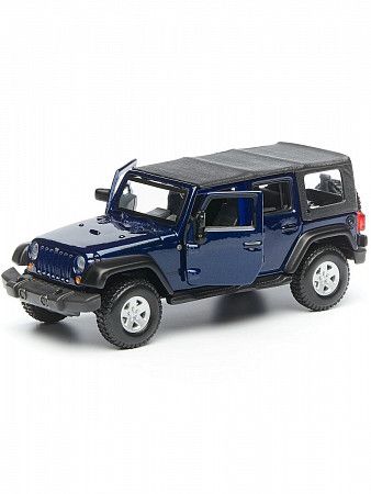 Коллекционная машина Bburago Jeep Wrangler Unlimited Rubicon (18-43012) blue