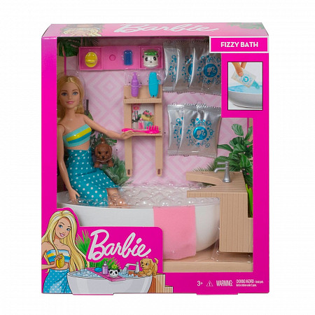 Кукла Barbie Ванная комната GJN32