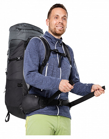 Рюкзак Deuter Aircontact Lite 65+10 3340721-4701 graphite/black (2021)