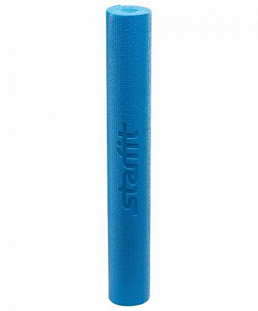 Гимнастический коврик для йоги, фитнеса Starfit FM-101 PVC blue (173x61x1,0)