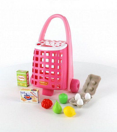 Набор Полесье Забавная тележка с набором продуктов 67883