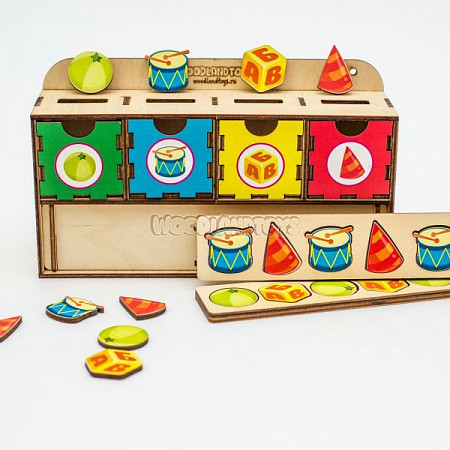 Комодик большой WoodLandToys Формы 4 119308