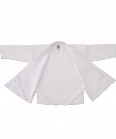 На картинке изображен Кимоно для карате Insane BASE KT100 хлопок/полиэстер 000/110 white Кимоно для карате Insane BASE KT100 хлопок/полиэстер 000/110 white