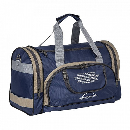 На картинке изображен Спортивная сумка Polar П02/6 blue/beige Спортивная сумка Polar П02/6 blue/beige