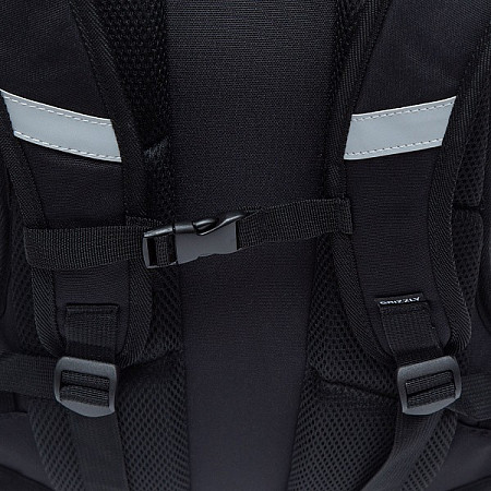 На картинке изображен Рюкзак школьный GRIZZLY RG-161-2 /4 black/white Рюкзак школьный GRIZZLY RG-161-2 /4 black/white
