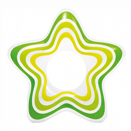 Надувной круг Intex Star Rings 59243NP green
