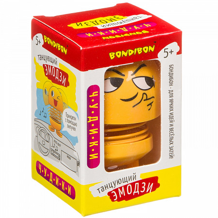 Игрушка Bondibon Чудики Танцующий на пружинке Эмодзи-хмурый ВВ4134