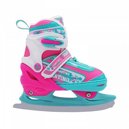 На картинке изображен Раздвижные коньки Alpha Caprice Player blue/pink Раздвижные коньки Alpha Caprice Player blue/pink