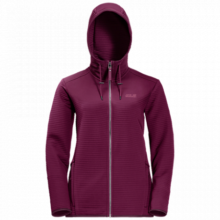 Джемпер женский Jack Wolfskin Modesto Hooded Jkt Women wild berry