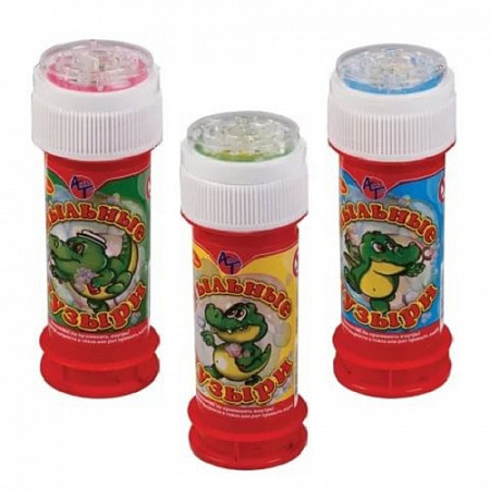 На картинке изображен Мыльные пузыри Крокодил 50 мл М-7 Мыльные пузыри Крокодил 50 мл М-7