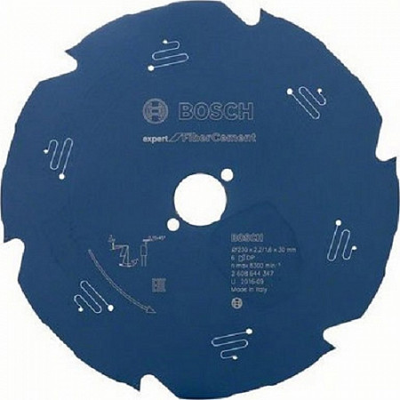 Диск пильный Bosch 230х30/25,4 см 6 зубьев 2608644347