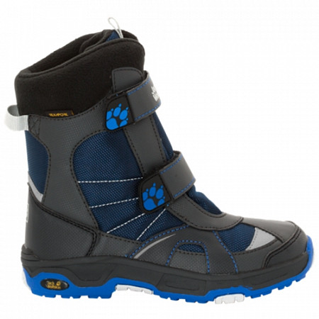 На картинке изображен Сапоги детские Jack Wolfskin Boys Polar Bear Texapore vibrant blue Сапоги детские Jack Wolfskin Boys Polar Bear Texapore vibrant blue
