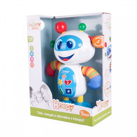 На картинке изображен Игрушка Музыкальная Happy Snail Робот Hoopy 62019 Игрушка Музыкальная Happy Snail Робот Hoopy 62019