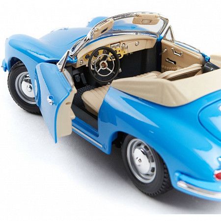 Машинка Bburago 1:18 Porsche 356B Cabriolet 1961 (18-12025) blue
