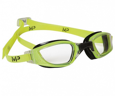 Очки для плавания с прозрачными линзами Michael Phelps Xero/Xceed yellow/black 139000
