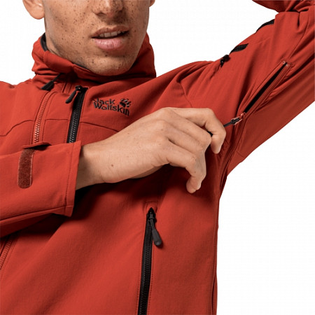 Куртка ветрозащитная мужская Jack Wolfskin Edward Peak Jkt M mexican pepper