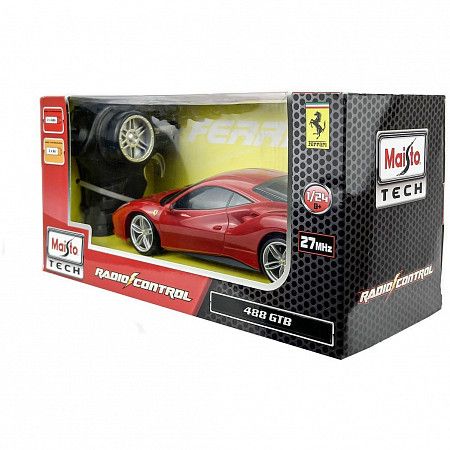Радиоуправляемая машина Maisto 1:24 - Феррари 488 GTB red 81090