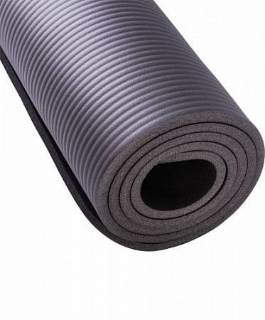 Гимнастический коврик для йоги, фитнеса Starfit FM-301 NBR grey (183x58x1,0)