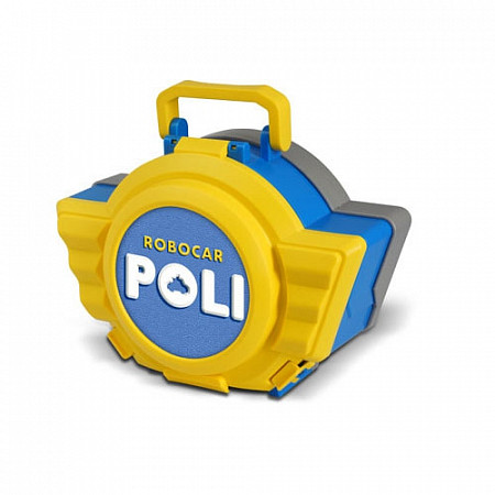Игровой набор Robocar Poli Кейс с трансформером Поли 12, 5 см с гаражом 83072