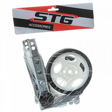 На картинке изображен Приставные колеса STG с кронштейном для велосипеда 16-20" Х68715-5 Приставные колеса STG с кронштейном для велосипеда 16-20" Х68715-5