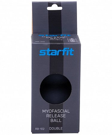 Мяч для МФР Starfit Pro RB-102 6 см двойной black