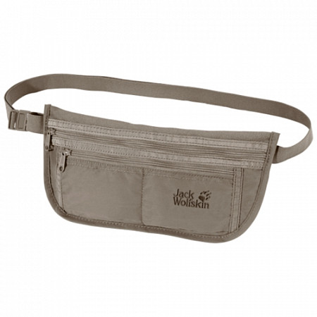 На картинке изображен Сумка поясная Jack Wolfskin Document Belt De Luxe silver mink 84370-590590 Сумка поясная Jack Wolfskin Document Belt De Luxe silver mink 84370-590590
