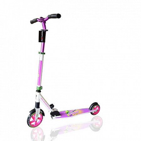 На картинке изображен Самокат детский Explore Degree 3S Black/Pink Самокат детский Explore Degree 3S Black/Pink