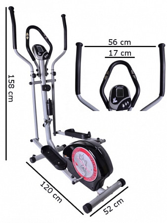 Эллиптический тренажер Atlas Sport 12 (12 кг маховик, складной руль)