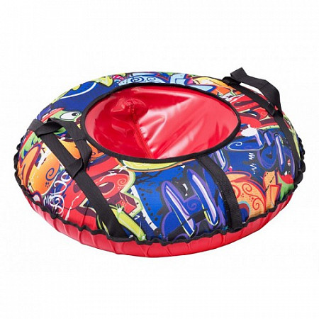 Тюбинг А.В.Т.Спорт Оксфорд Graffiti Светодиодная подсветка + автокамера 93 см multicolour