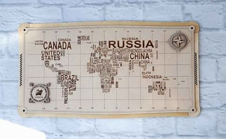Панно Карта мира