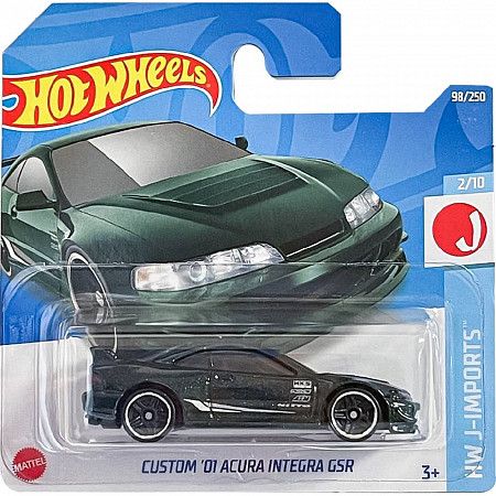 Машинка Hot Wheels Базовой коллекции Custom '01 Acura Integra GSR 98/250 (5785 HCV84) mainline 2022